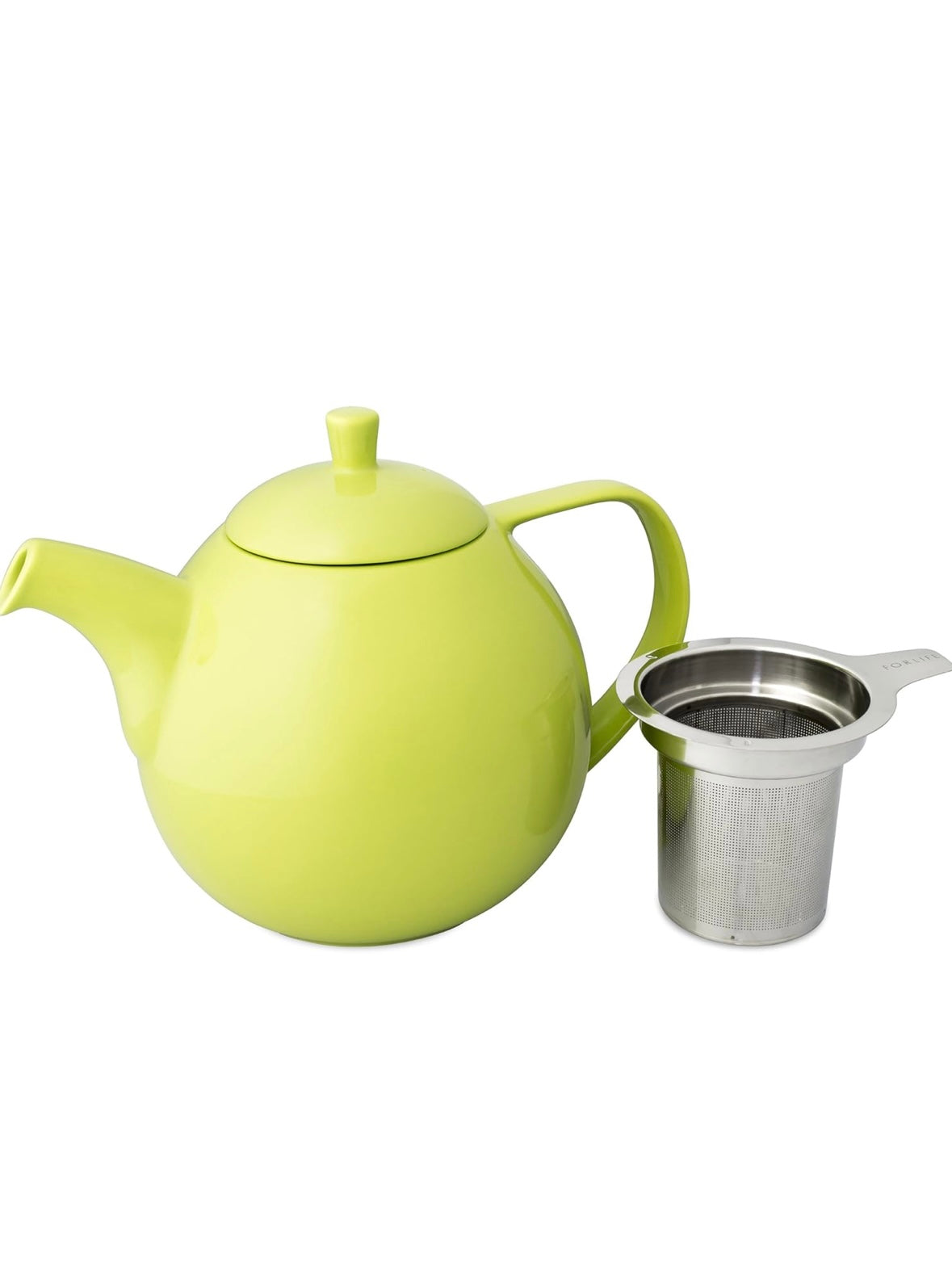 Curve Teapot with Infuser 45oz (Lime or White)