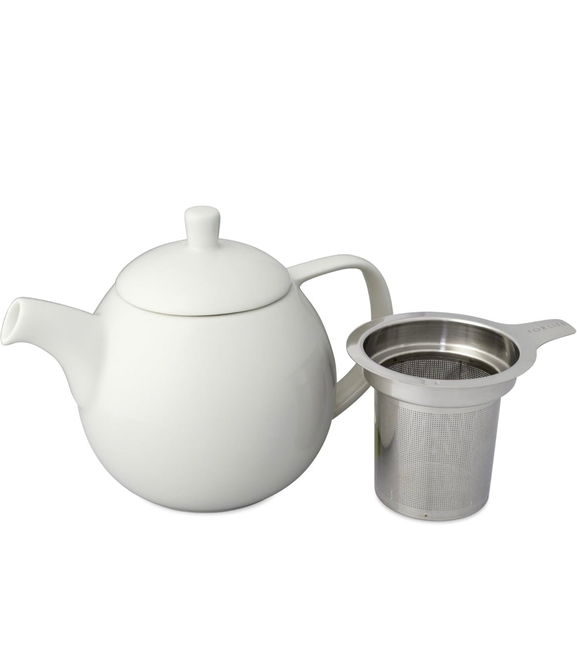 Curve Teapot with Infuser 45oz (Lime or White)