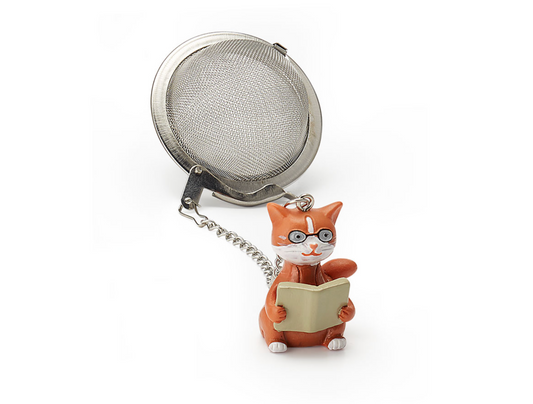 Reading Cat Tea Ball